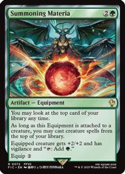 Summoning Materia (Surge Foil) (FIC-072) - Commander: FINAL FANTASY Foil