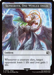Emblem - Sephiroth, One-Winged Angel // Robot Warrior Double-Sided Token (FIN-24 // 12) - FINAL FANTASY