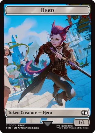 Hero (0003) // Knight Double-Sided Token (FIN-3 // 10) - FINAL FANTASY