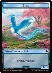 Bird // Hero (0004) Double Sided Token (FIC-4 // 4) - Commander: FINAL FANTASY