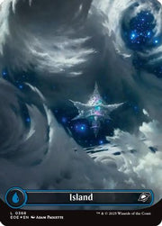 Island (0368) (Borderless) (Galaxy Foil) (EOE-368) - Edge of Eternities Foil