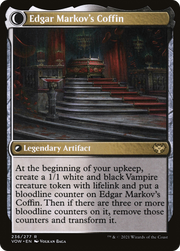 Edgar, Charmed Groom // Edgar Markov's Coffin (VOW-236) - Innistrad: Crimson Vow: (Double Faced Transform) Foil