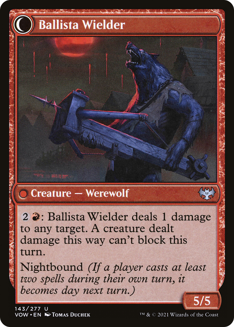 Ballista Watcher // Ballista Wielder (VOW-143) - Innistrad: Crimson Vow: (Double Faced Transform) Foil