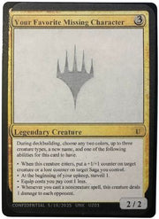 Your Favorite Missing Character (-) - Un-Known Event Playtest Cards
