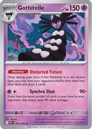 Gothitelle 043/086  - Reverse Holofoil SV White Flare - Rare