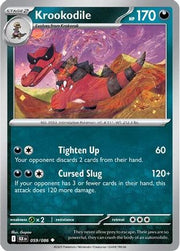 Krookodile 059/086  - Holofoil SV Black Bolt - Uncommon