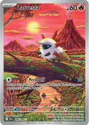 Larvesta 099/086  - Holofoil SV Black Bolt - Illustration Rare