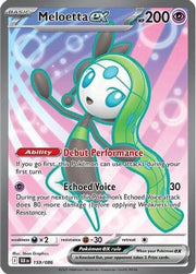 Meloetta ex 159/086  - Holofoil SV Black Bolt - Secret Rare