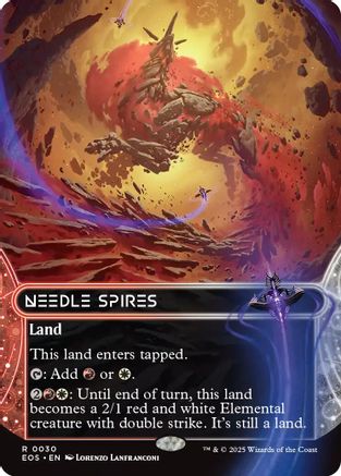 Needle Spires (0030) (Borderless) (EOE-030) - Edge of Eternities