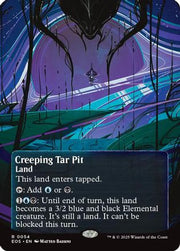 Creeping Tar Pit (0054) (Borderless) (EOE-054) - Edge of Eternities