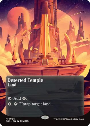 Deserted Temple (0056) (Borderless) (EOE-056) - Edge of Eternities Foil