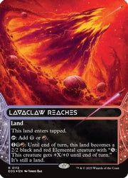 Lavaclaw Reaches (0112) (Borderless) (Galaxy Foil) (EOE-112) - Edge of Eternities Foil