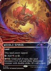 Needle Spires (0120) (Borderless) (Galaxy Foil) (EOE-120) - Edge of Eternities Foil
