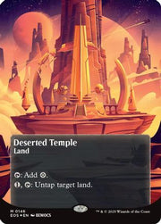 Deserted Temple (0146) (Borderless) (Galaxy Foil) (EOE-146) - Edge of Eternities Foil