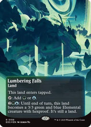 Lumbering Falls (0159) (Borderless) (Galaxy Foil) (EOE-159) - Edge of Eternities Foil