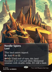 Needle Spires (0165) (Borderless) (Galaxy Foil) (EOE-165) - Edge of Eternities Foil