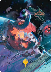 Scavenger Grounds Art Card (47/54) (Gold-Stamped Planeswalker Symbol) (AAEOE-047) - Art Series: Edge of Eternities