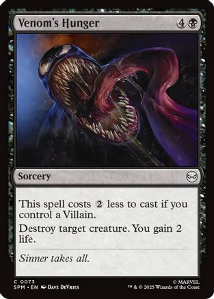 Venom's Hunger (SPM-073) - Marvel's Spider-Man Foil