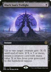 Black Sun's Twilight (ONE-383) - Phyrexia: All Will Be One: (Extended Art) Foil