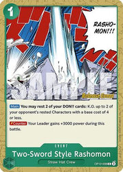 Two-Sword Style Rashomon (OP12-038) - Legacy of the Master Release Event Cards