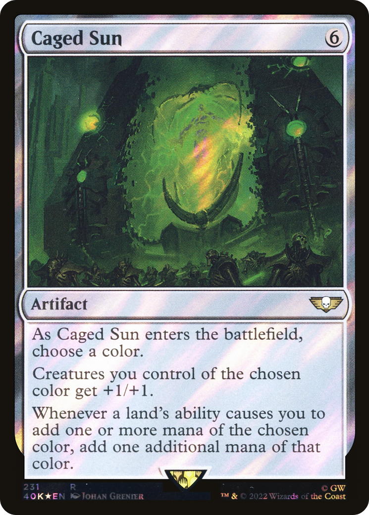 Caged Sun (40K-231) - Warhammer 40,000 Commander Foil