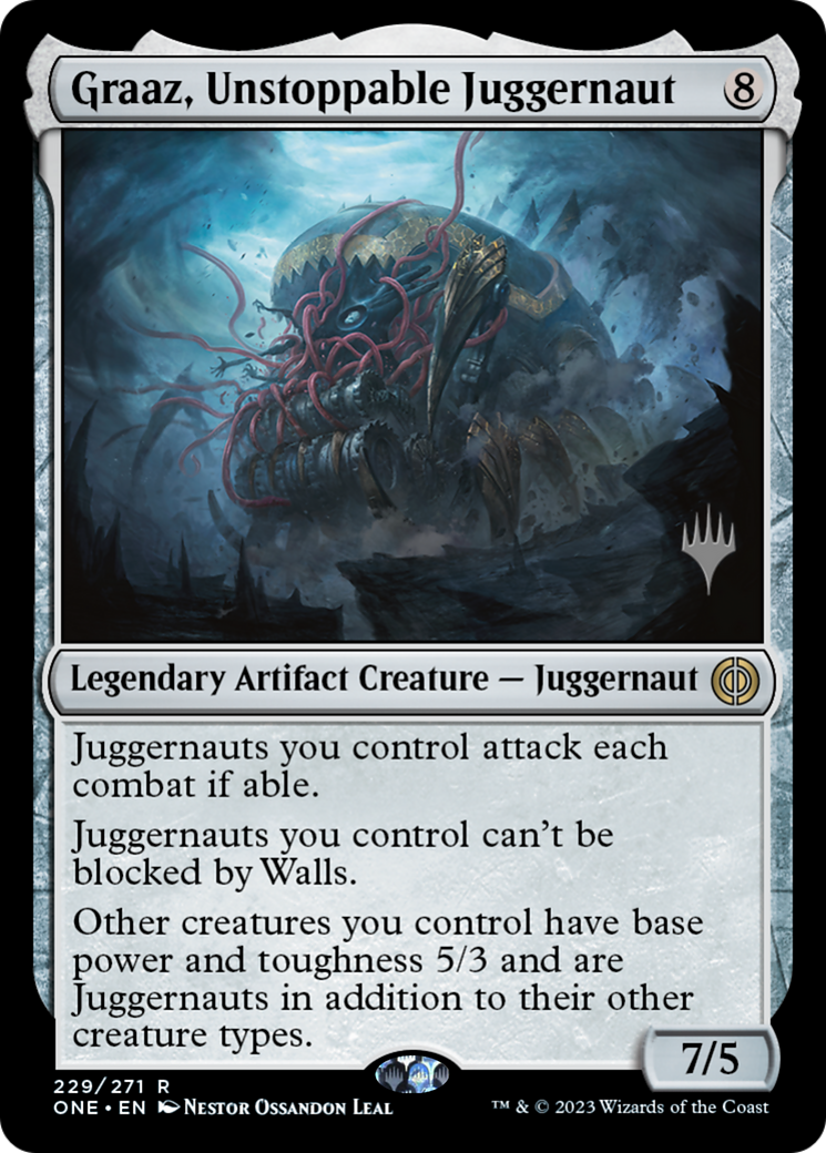 Graaz, Unstoppable Juggernaut (PPONE-229P) - Phyrexia: All Will Be One Promos Foil