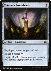 Veteran's Powerblade (BRO-041) - The Brothers' War Foil