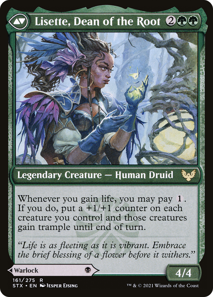 Valentin, Dean of the Vein // Lisette, Dean of the Root (STX-161) - Strixhaven: School of Mages Foil