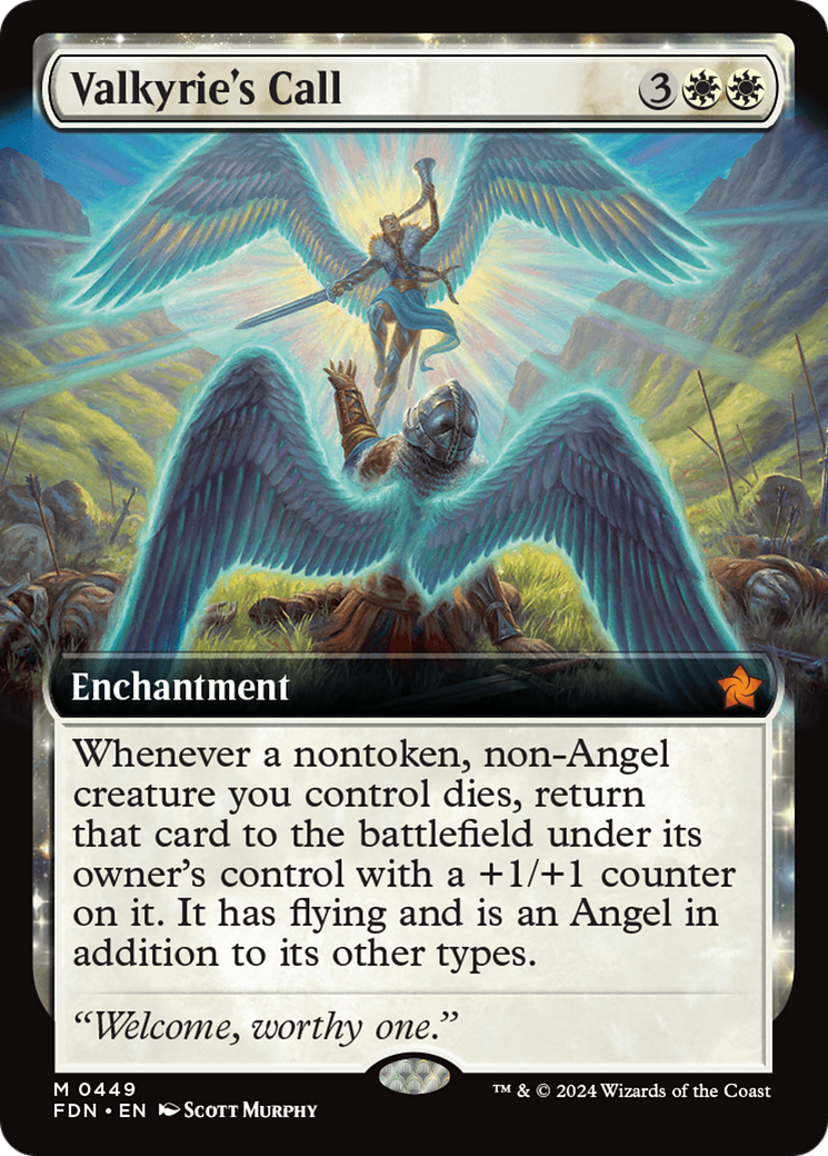 Valkyrie's Call (Extended Art) (FDN-449) - Foundations: (Extended Art)