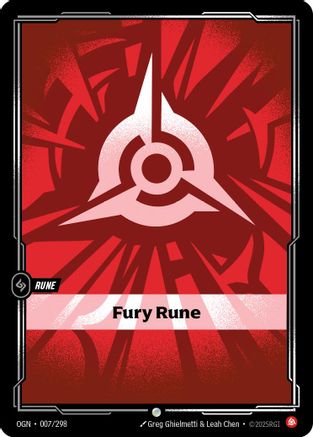 Fury Rune 007/298  Origins - Common