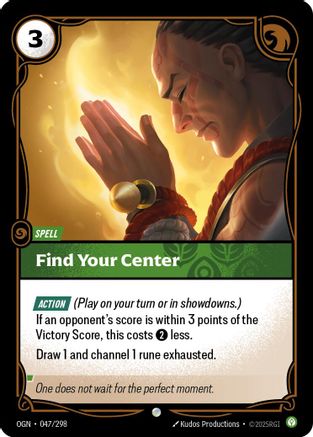 Find Your Center 047/298  Origins - Common