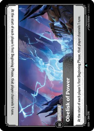 Obelisk of Power 284/298  - Foil Origins - Uncommon