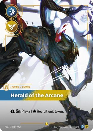 Viktor - Herald of the Arcane (Alternate Art) 308*/298  - Foil Origins - Alternate Art