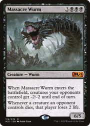 Massacre Wurm (PPM21-114) - Core Set 2021 Promos Foil