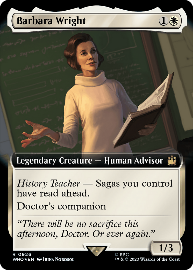 Barbara Wright (WHO-926) - Doctor Who: (Extended Art) Foil