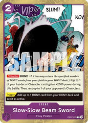 Slow-Slow Beam Sword (Pirate Foil) (OP07-076) - Premium Booster -The Best- Vol. 2 Foil