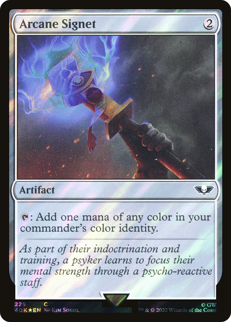 Arcane Signet (40K-229) - Warhammer 40,000 Commander Foil