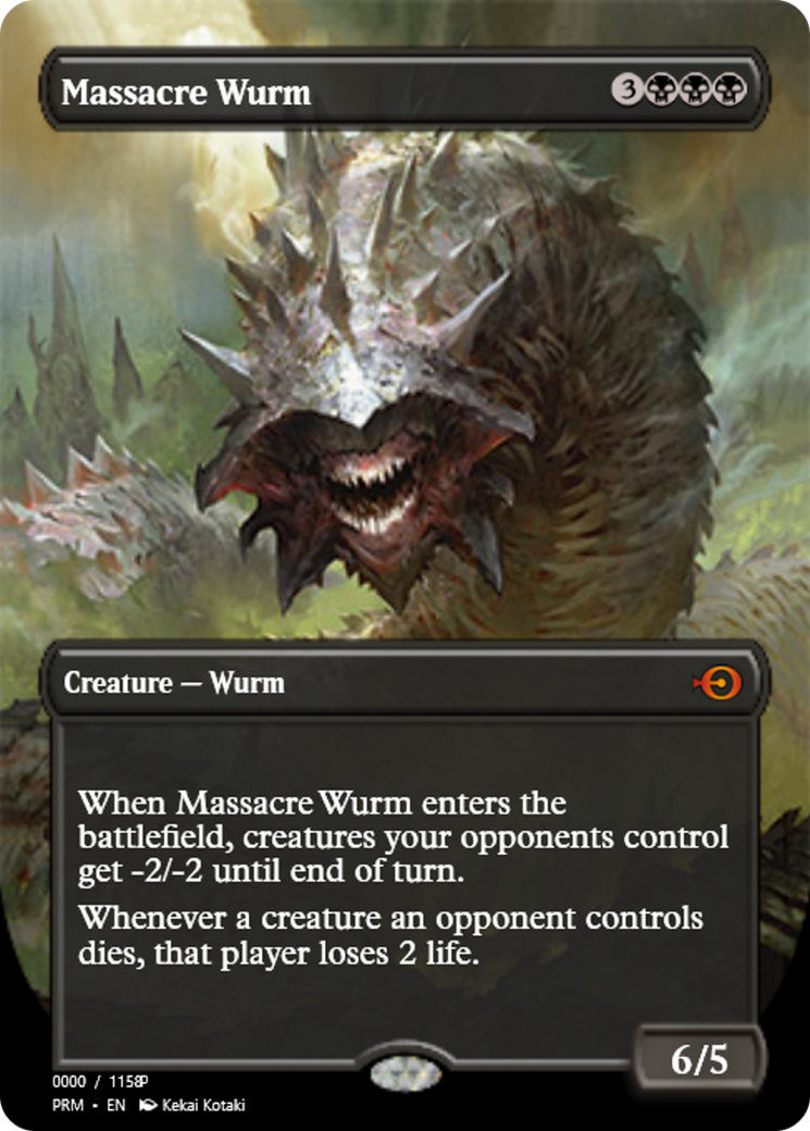 Massacre Wurm (PRM-81914) - Magic Online Promos Foil