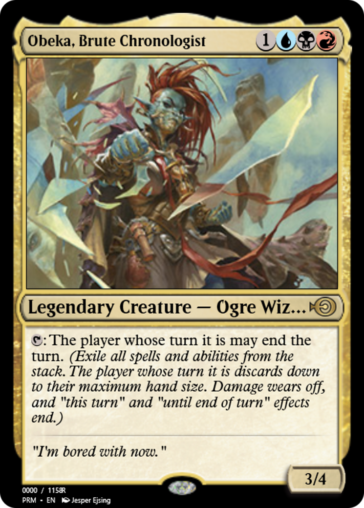 Obeka, Brute Chronologist (PRM-86336) - Magic Online Promos Foil