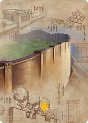 The Walls of Ba Sing Se Art Card (Gold-Stamped Planeswalker Symbol) (ASTLA-038) - Art Series: Avatar: The Last Airbender