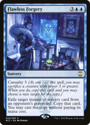 Flawless Forgery (PPSNC-026) - New Capenna Commander Promos Foil