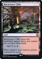 Blackcleave Cliffs (PRE-248S) - Phyrexia: All Will Be One Promos Foil