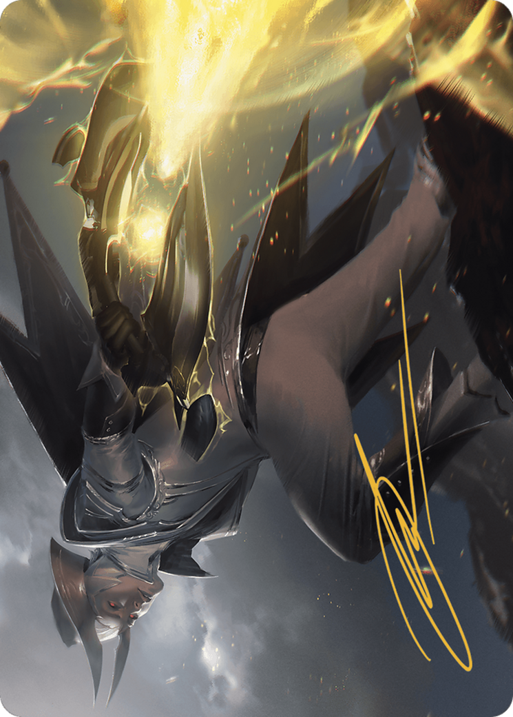 Ruthless Lawbringer // Ruthless Lawbringer (AOTJ-032) - Outlaws of Thunder Junction Art Series (Borderless) Foil