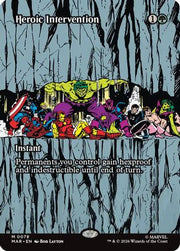 Heroic Intervention (0078) (Borderless) (MAR-078) - Marvel Universe Eternal-Legal Foil