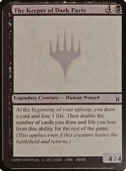 The Keeper of Dark Pacts (-) - Un-Known Event Playtest Cards
