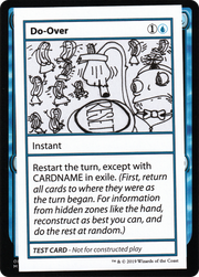 Do-Over (CMB1-020) - Mystery Booster Playtest Cards 2021