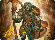 Ajani, Outland Chaperone Art Card (Gold-Stamped Signature) (ASECL-028) - Art Series: Lorwyn Eclipsed