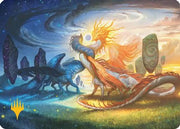 Celestial Reunion Art Card (Gold-Stamped Planeswalker Symbol) (ASECL-019) - Art Series: Lorwyn Eclipsed