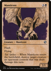 Manticore (AFR-314) - Adventures in the Forgotten Realms: (Showcase) Foil