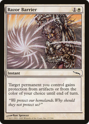 Razor Barrier (MRD-017) - Mirrodin Foil